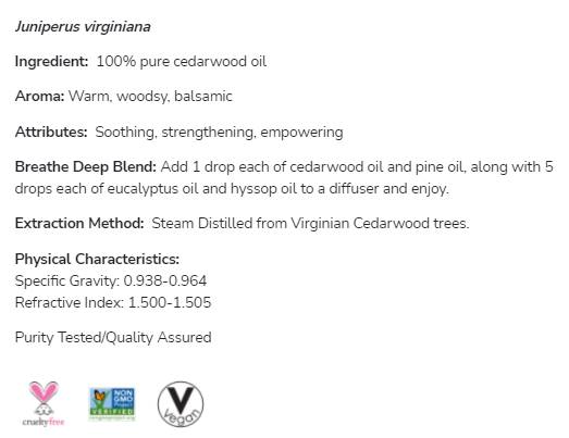 Zedarholzöl | 100% reine Juniperus virginiana - 30 ml