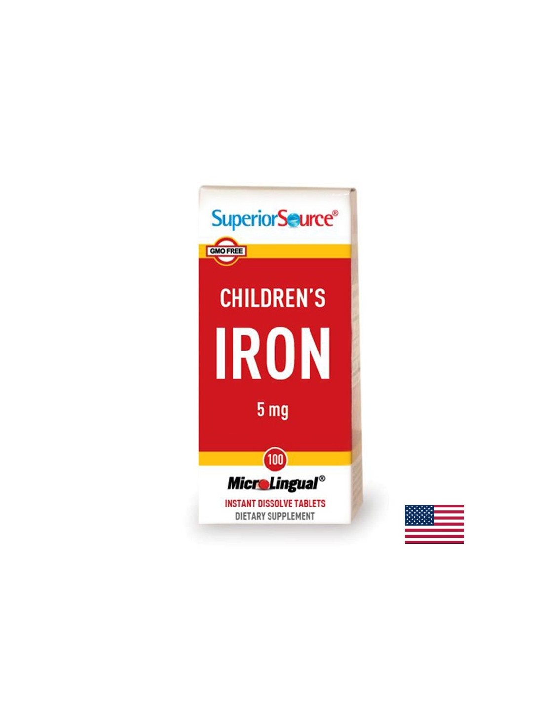 Eisen für Kinder, 5 mg x 100 Sublingualtabletten <tc>Superior Source</tc>