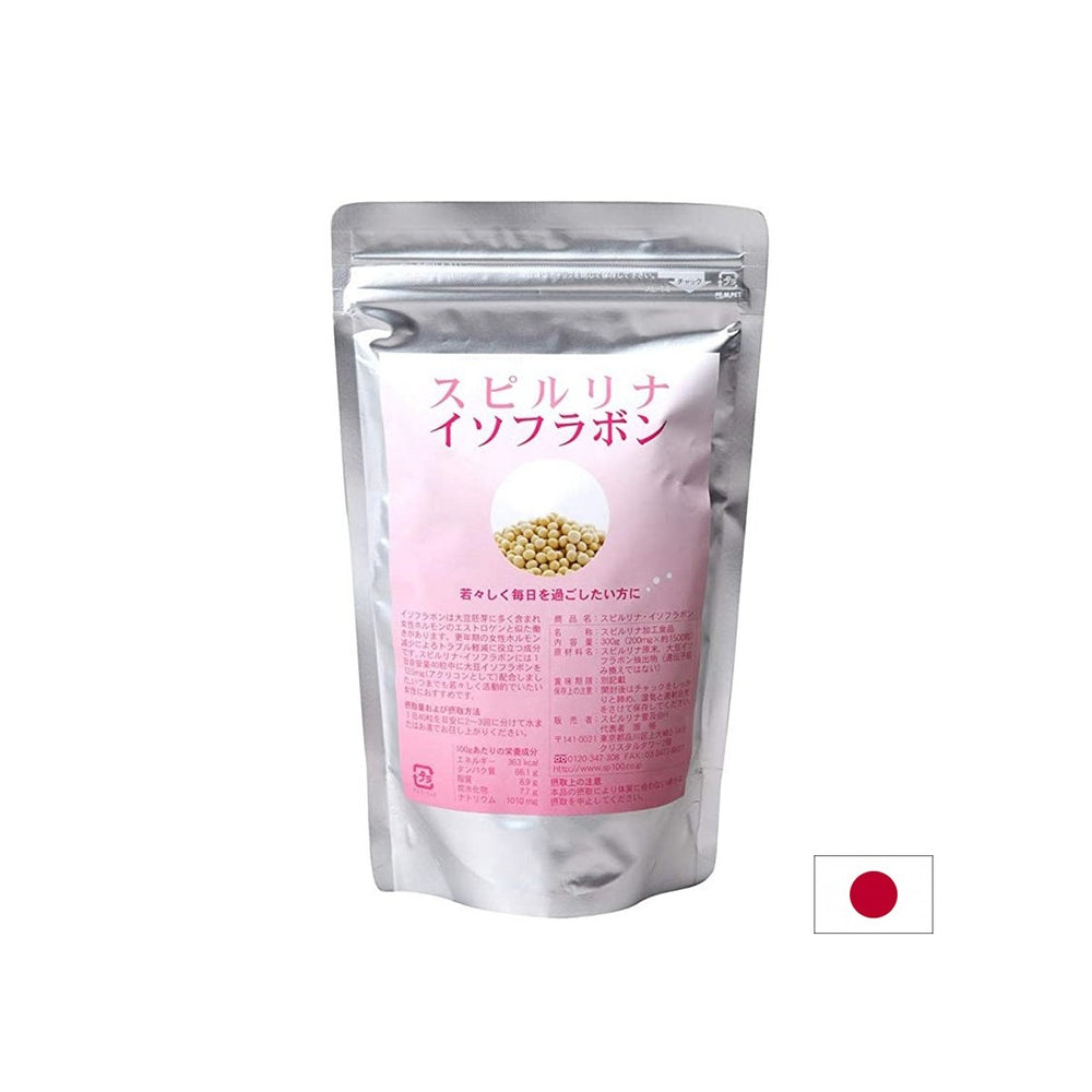 Japanische Spirulina + Isoflavone - Unterstützung für die Gesundheit und das hormonelle Gleichgewicht von Frauen, 1500 Tabletten